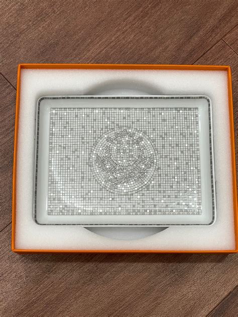 hermes trinket tray|hermes mosaique tray.